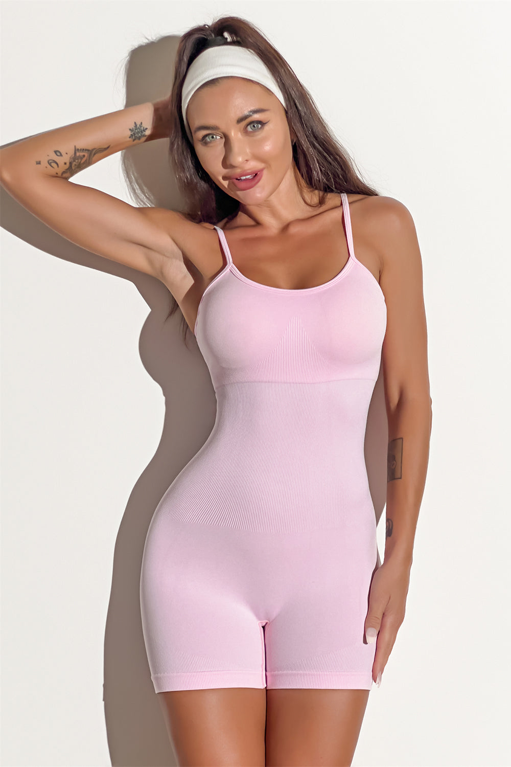 Spaghetti Strap Active Romper