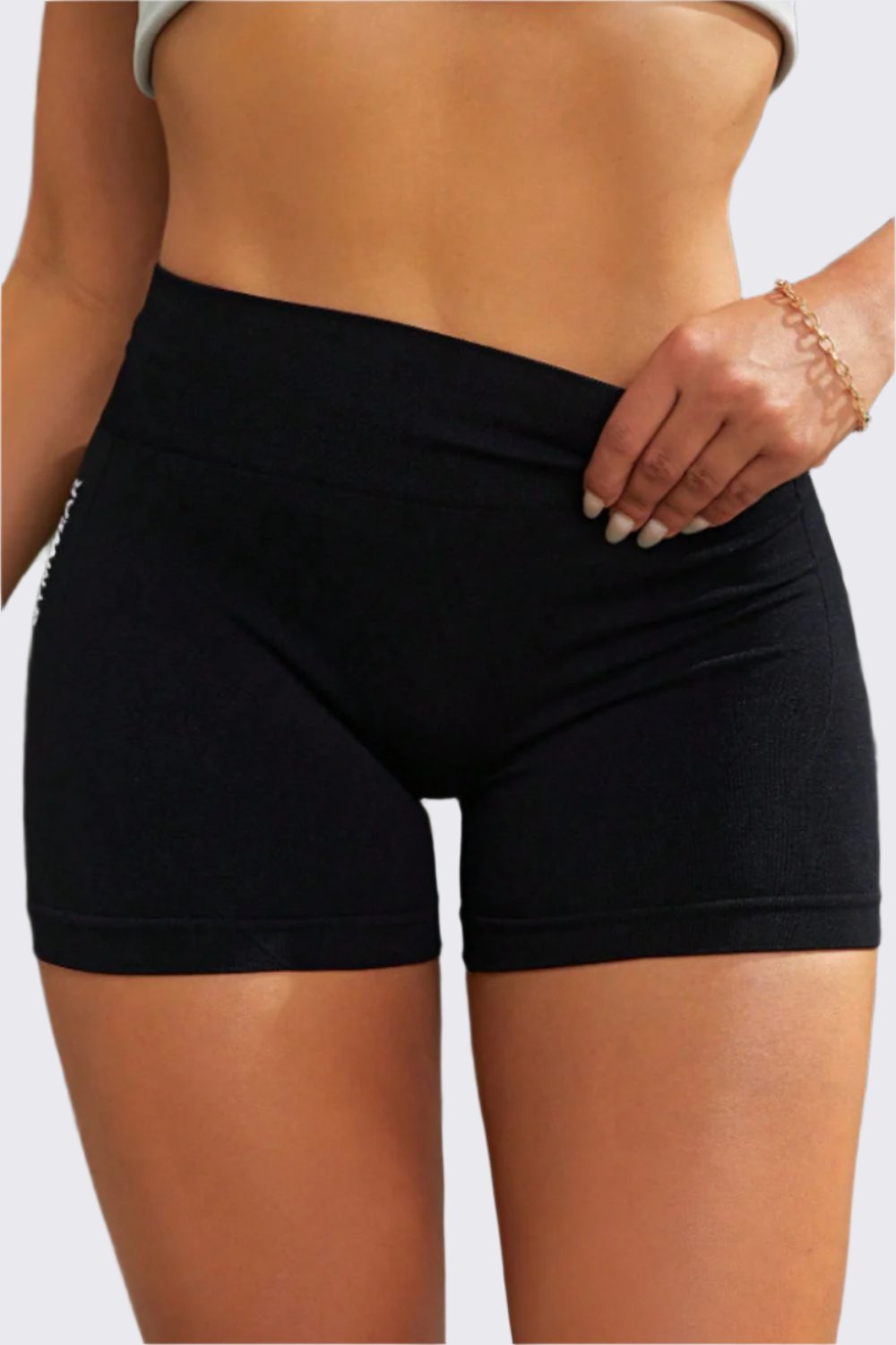 Slim Fit High Waistband Active Shorts